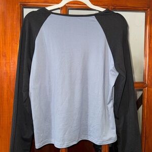 Black and Gray Long Sleeve Men's Shirt